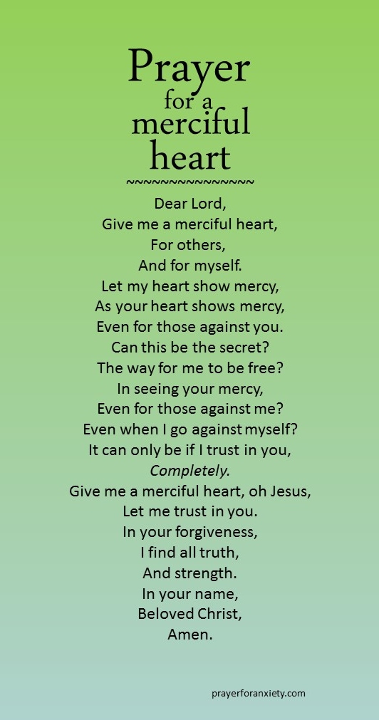 Prayer for a merciful heart