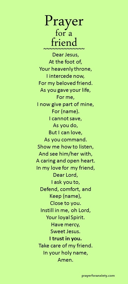 Prayer for a friend