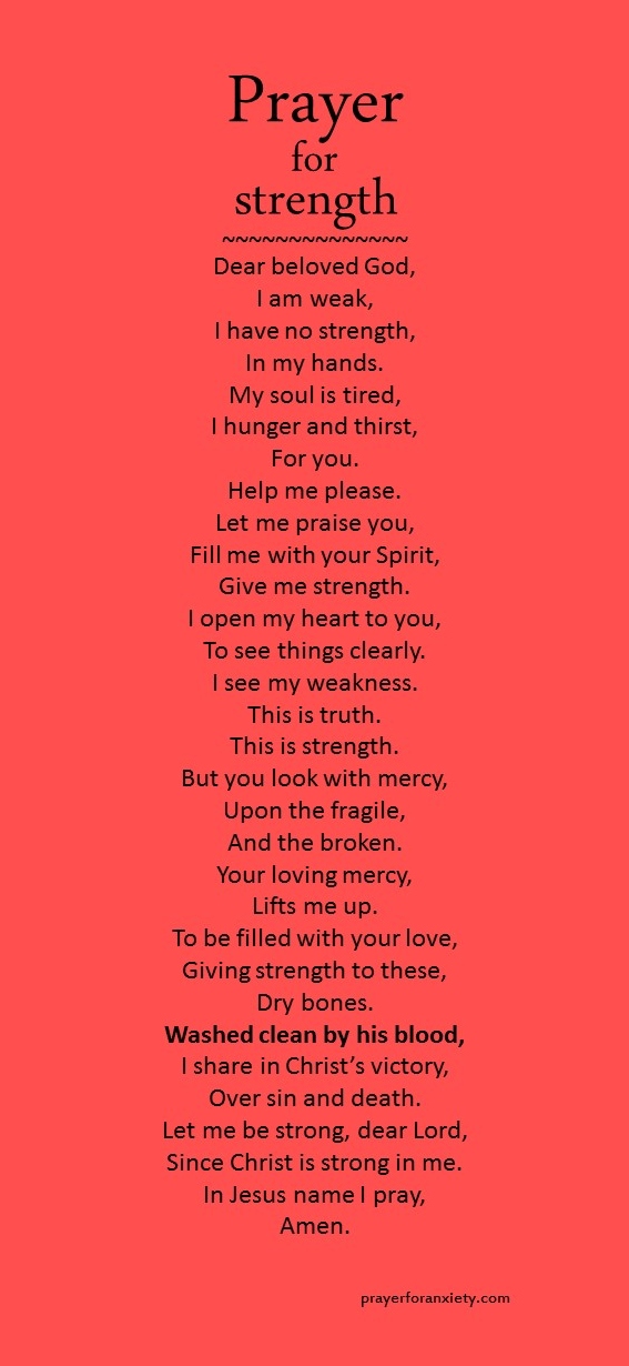 Prayer for strength