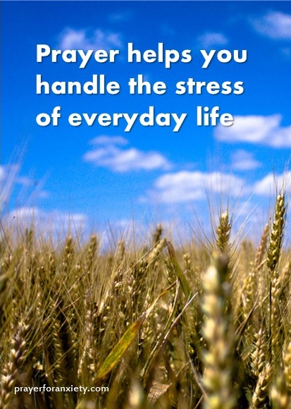 Prayer helps with stress