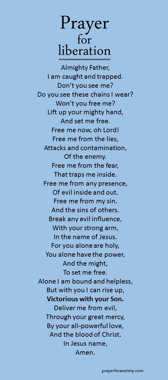 Prayer for liberation