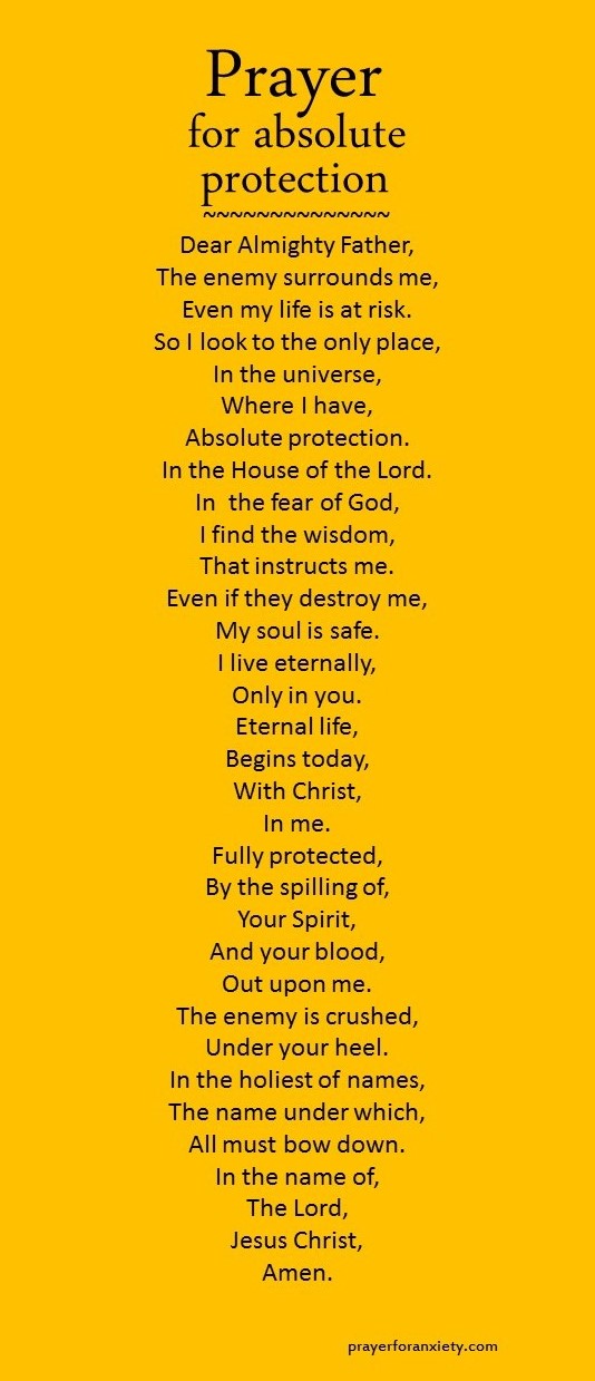 Prayer for absolute protection