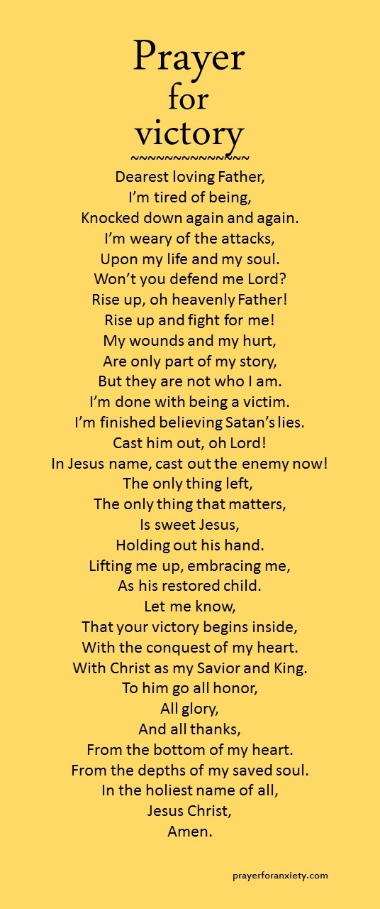 Prayer for victory