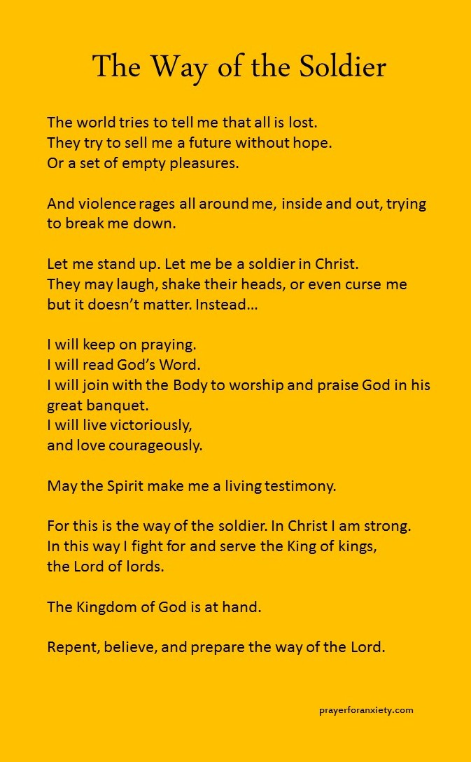 The way of the soldier