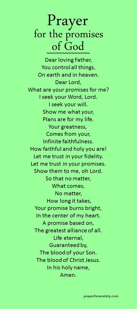 Prayer for the promises of God