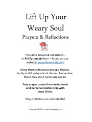 Lift up your weary soul