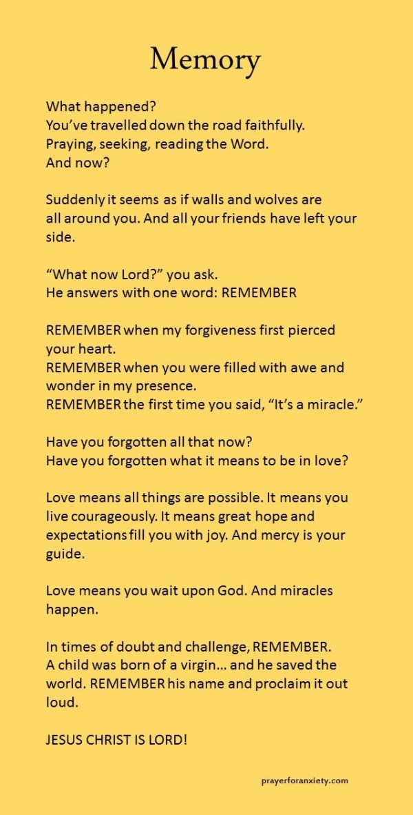 memory of God's glory