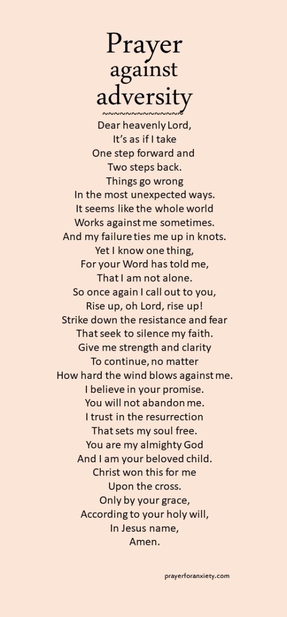 Prayer against adversity