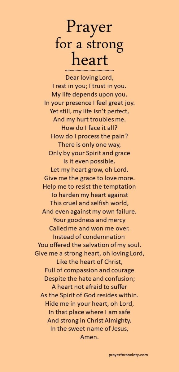 Prayer for a strong heart