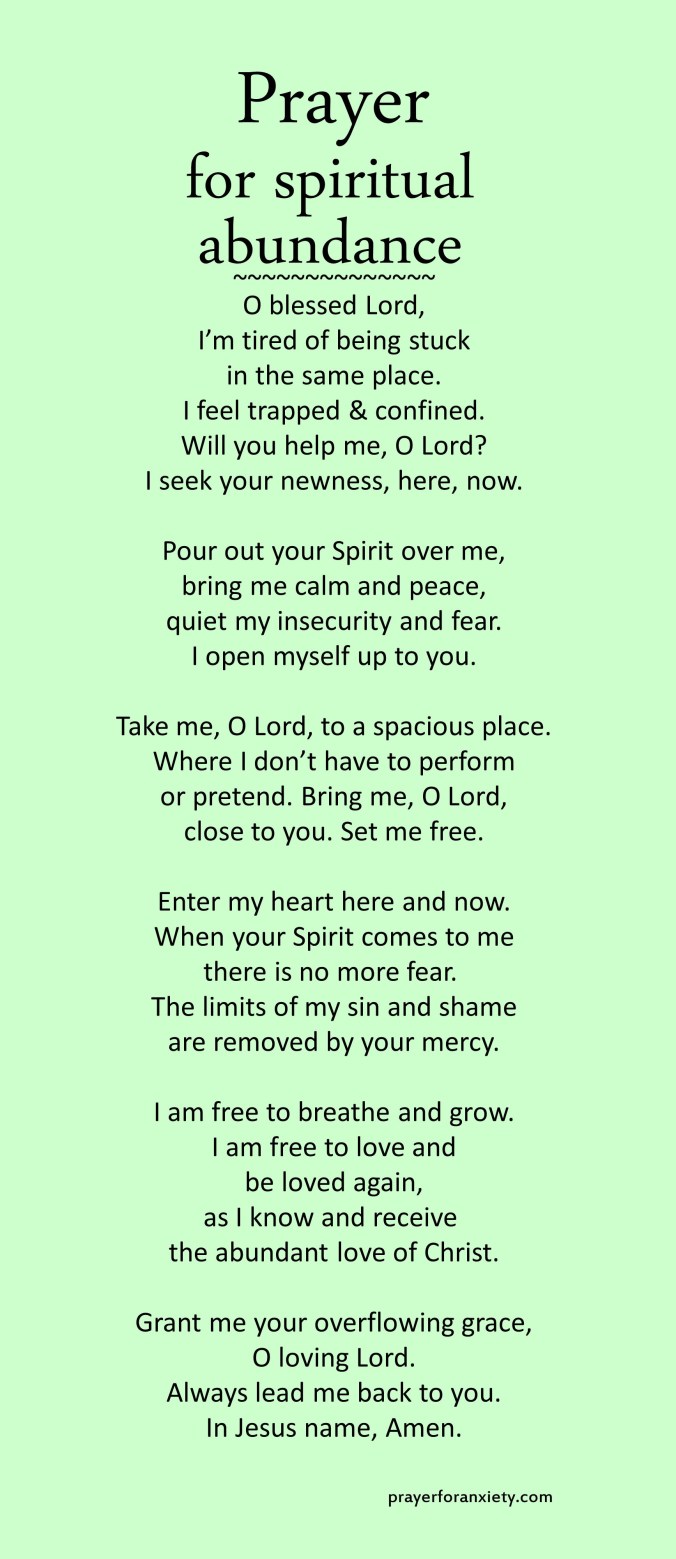 Prayer for spiritual abundance