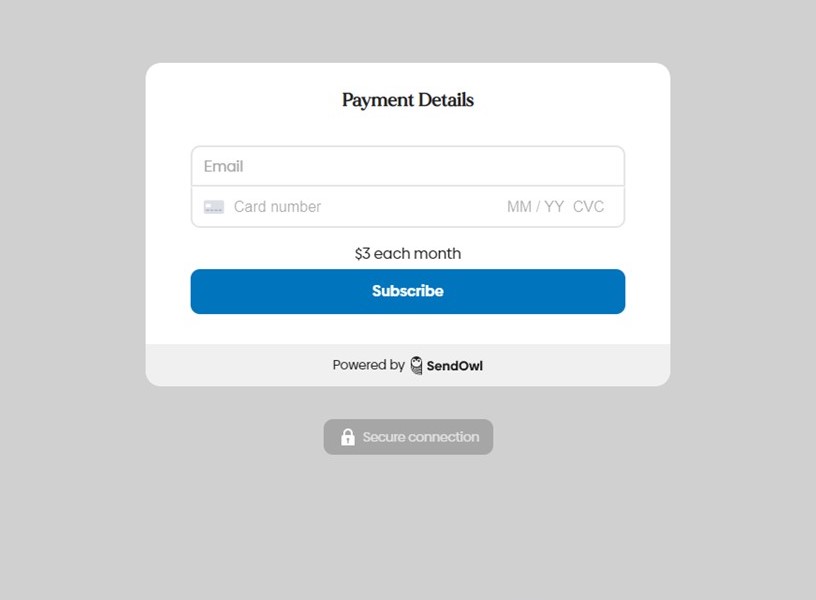payment page example