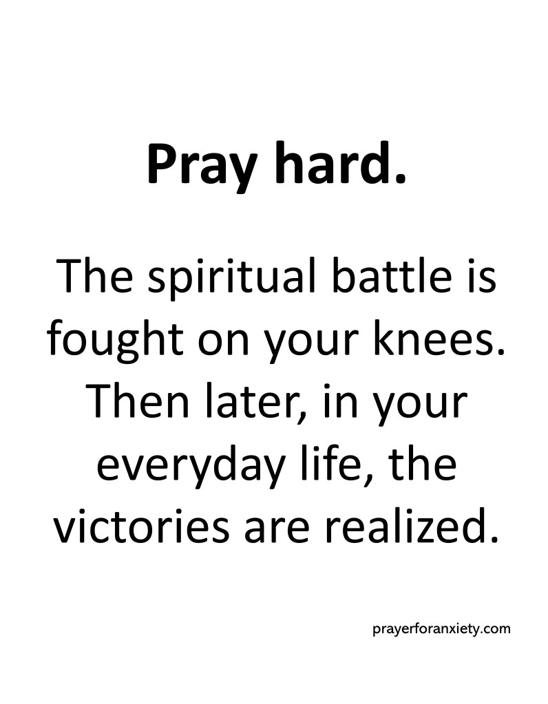 text image that says Pray hard